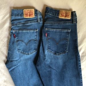 LEVI’S Slimming Skinny Jeans (SET OF 2!!)